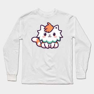 cute persian cat drawing Long Sleeve T-Shirt